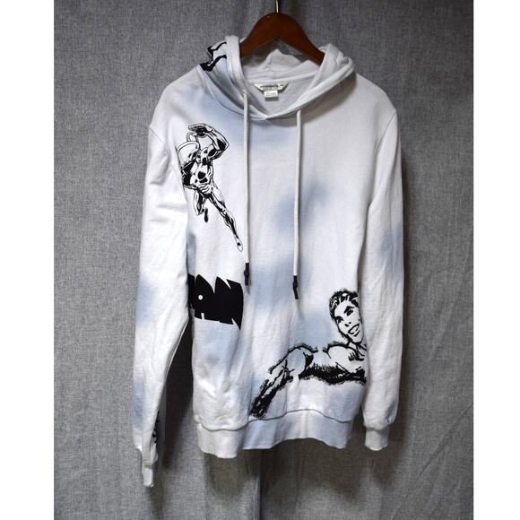 Eleven Paris DC Comics Aquaman Graphic Hoodie White Size M - Picture 1 of 3